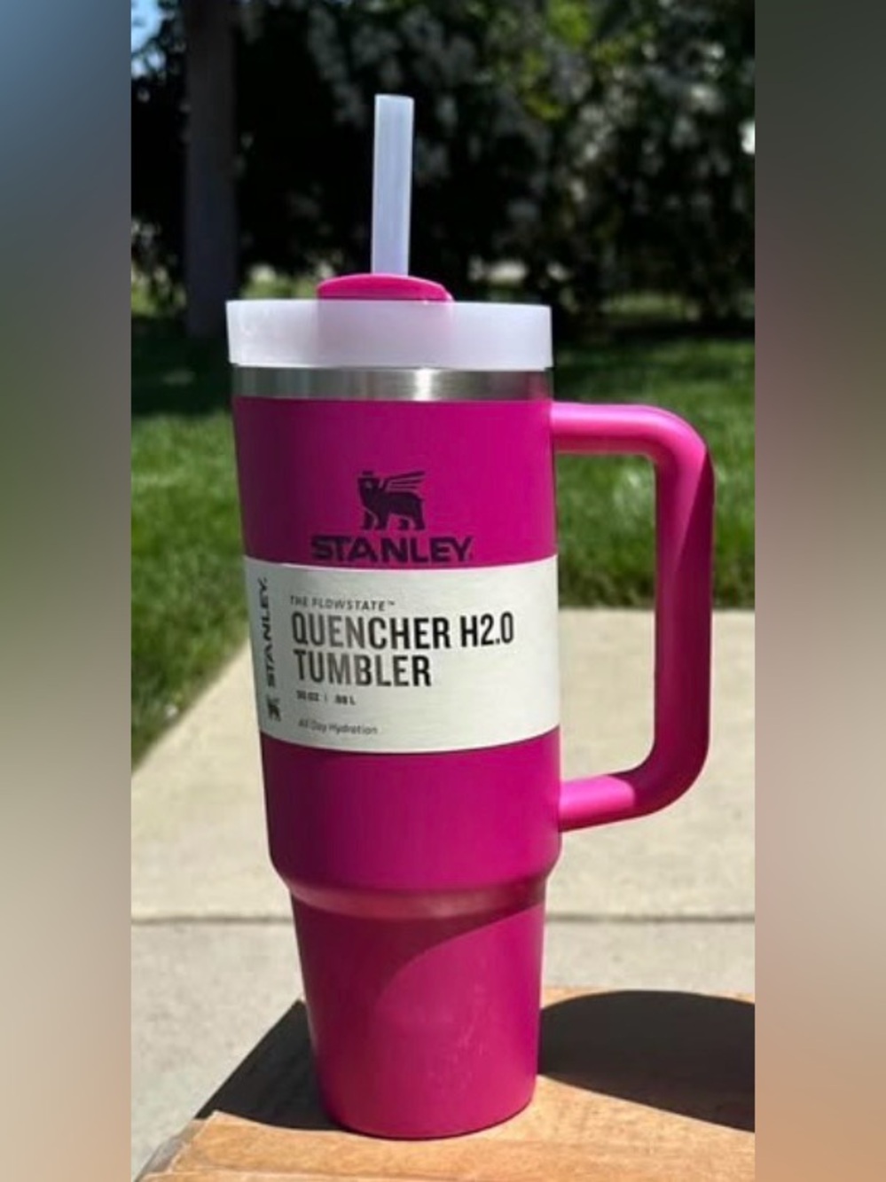 Stanley Pink 30 oz Flowstate Quencher Tumbler